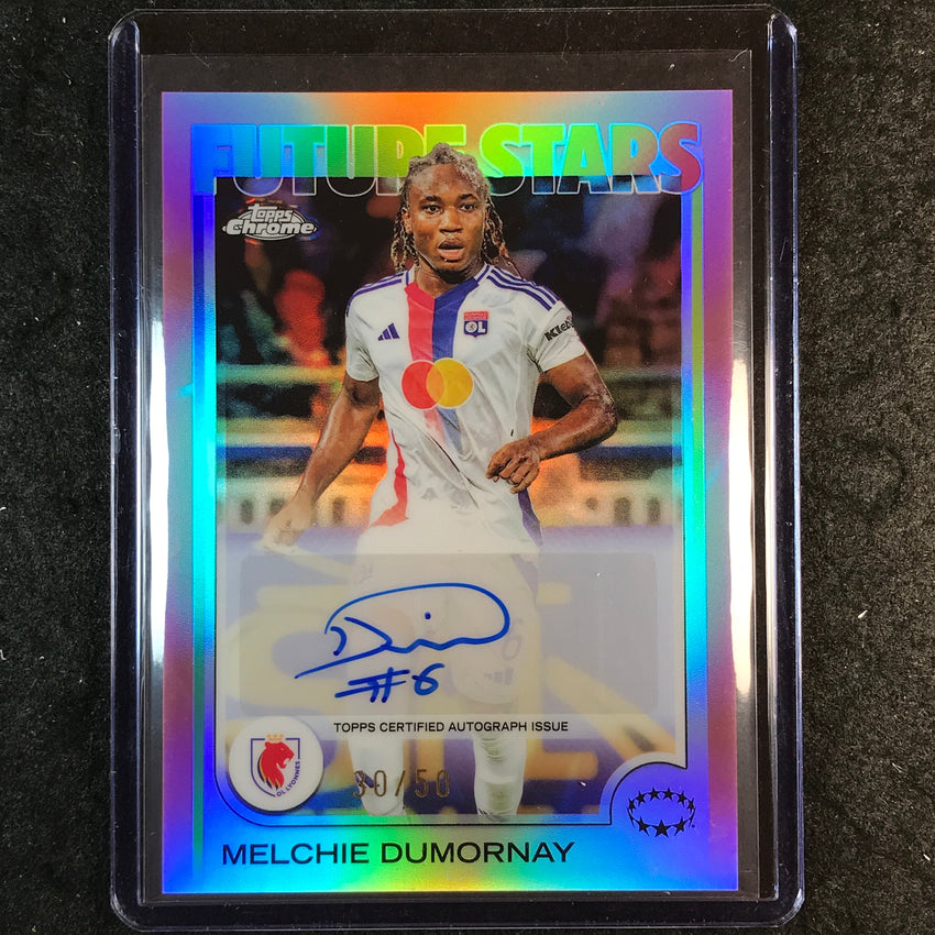 2024-25 Topps Chrome UEFA Women's MELCHIE DUMORNAY Future Auto Rose Gold 30/50