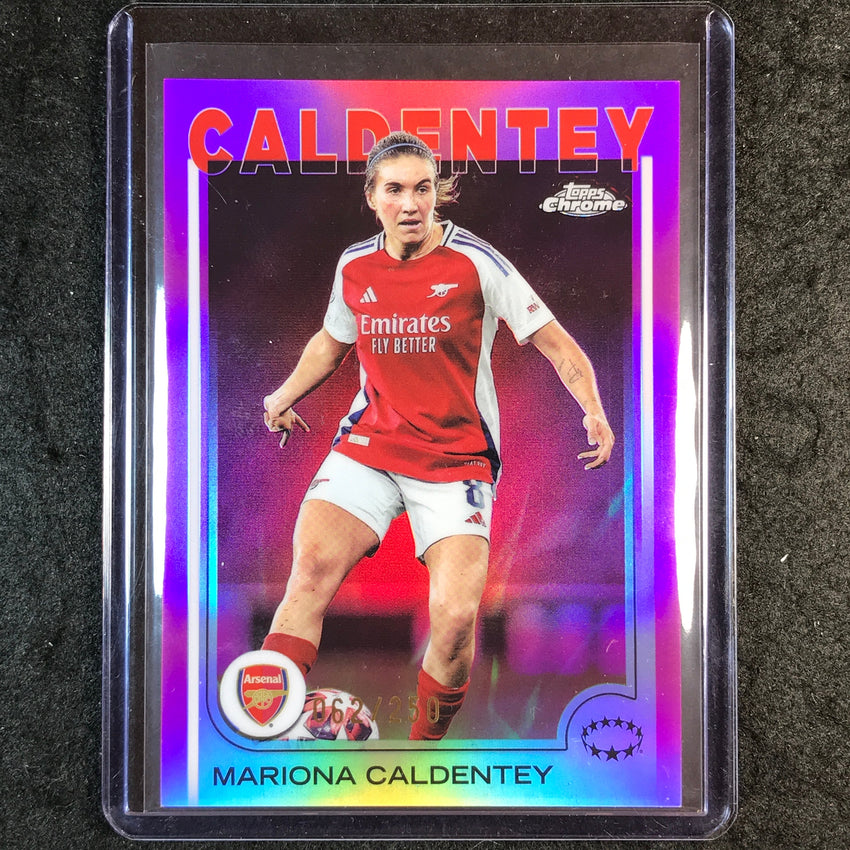 2024-25 Topps Chrome UEFA Women's MARIONA CALDENTEY Pink /250 #83