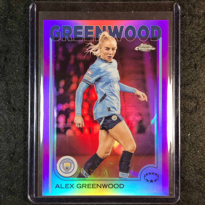 2024-25 Topps Chrome UEFA Women's ALEX GREENWOOD Pink /250 #88