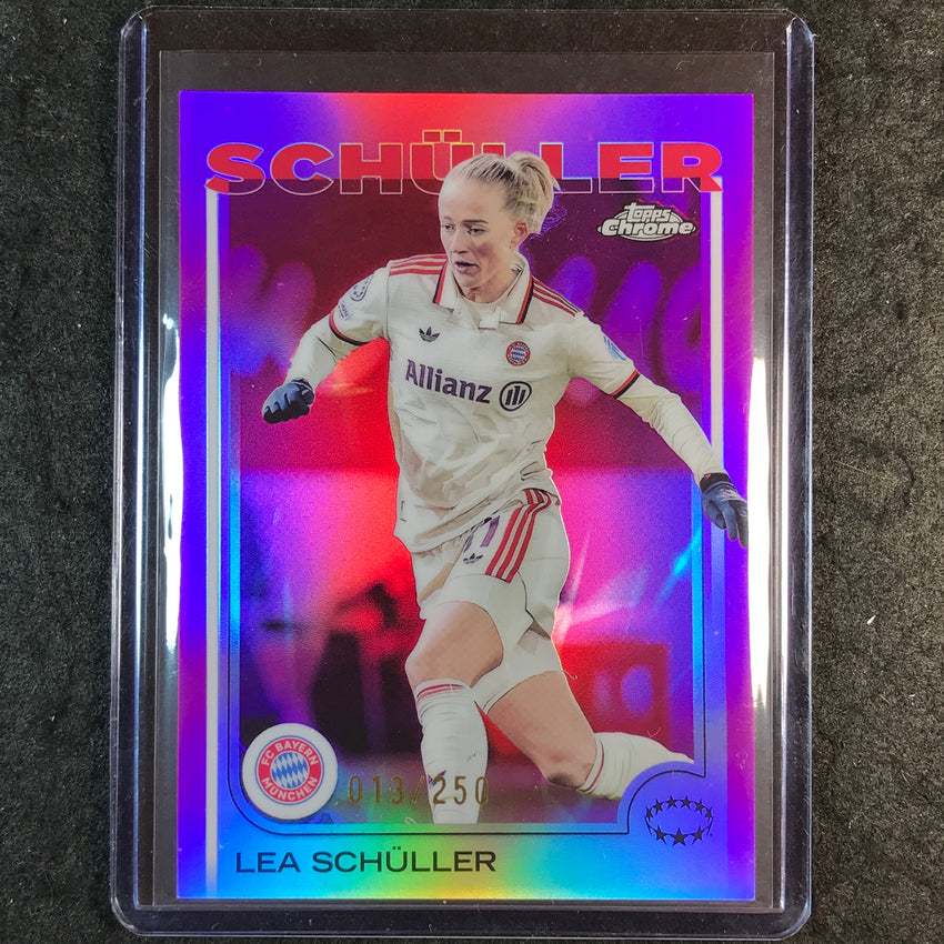 2024-25 Topps Chrome UEFA Women's LEA SCHULLER Pink /250 #97