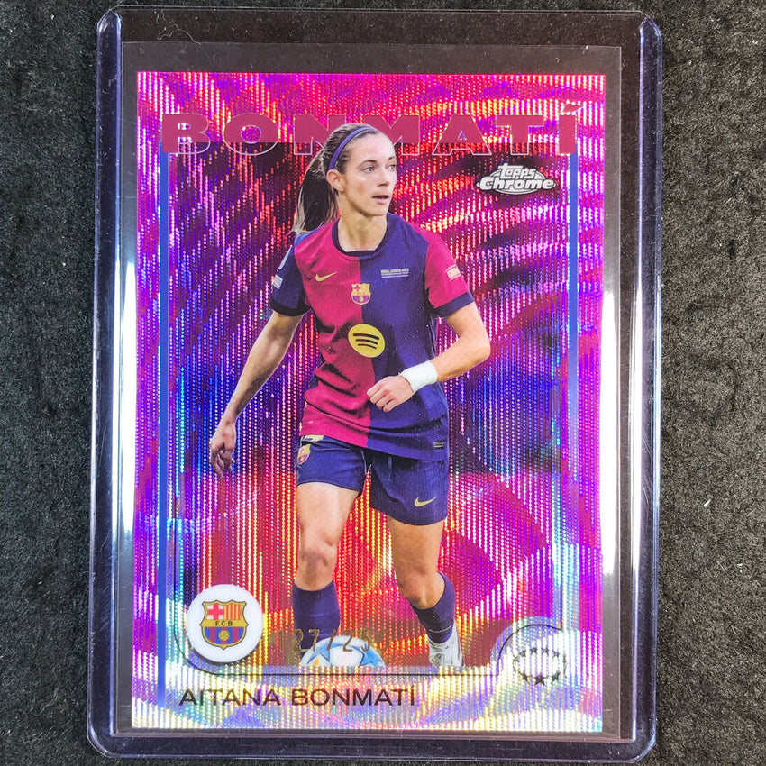 2024-25 Topps Chrome UEFA Women's AITANA BONMATI Pink Wave /250 #1