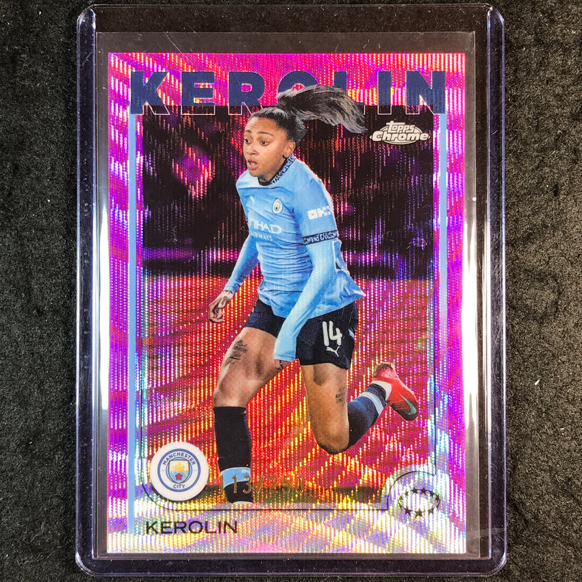 2024-25 Topps Chrome UEFA Women's KEROLIN Pink Wave /250 #2