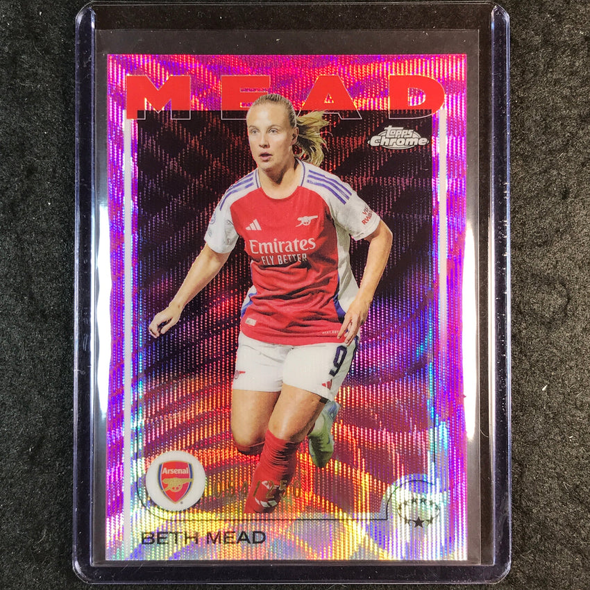 2024-25 Topps Chrome UEFA Women's BETH MEAD Pink Wave /250 #29