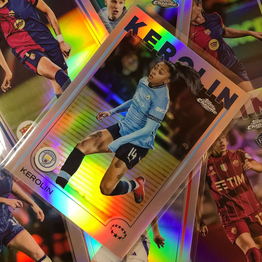 2024-25 Topps Chrome UEFA Women's ELLEN WANGERHEIM Rookie Base Refractor #34