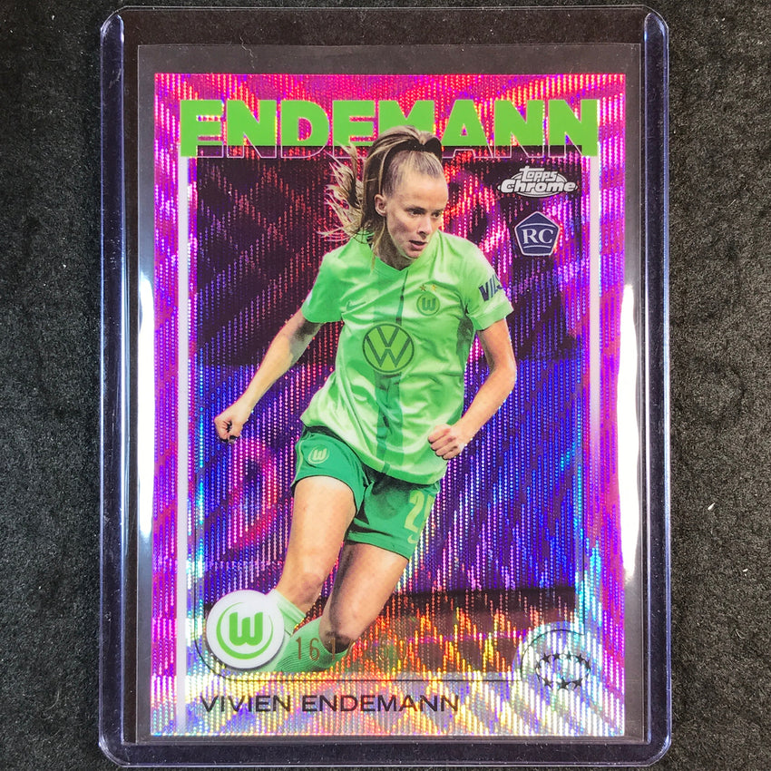 2024-25 Topps Chrome UEFA Women's VIVIEN ENDEMANN Rookie Pink Wave /250 #66