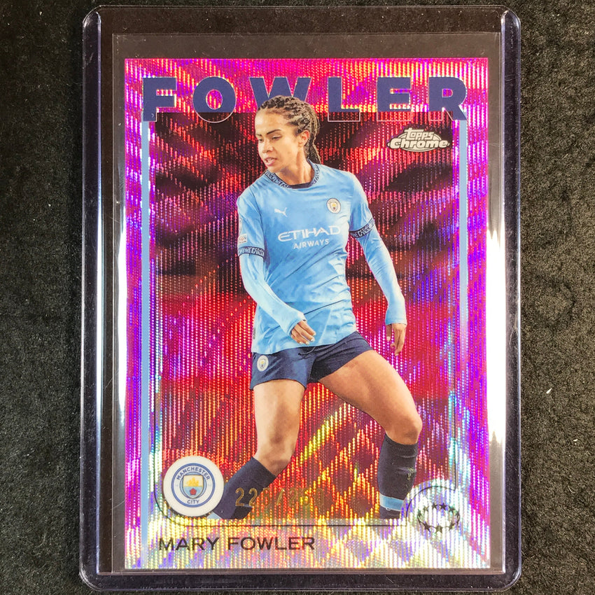 2024-25 Topps Chrome UEFA Women's MARY FOWLER Pink Wave /250 #69