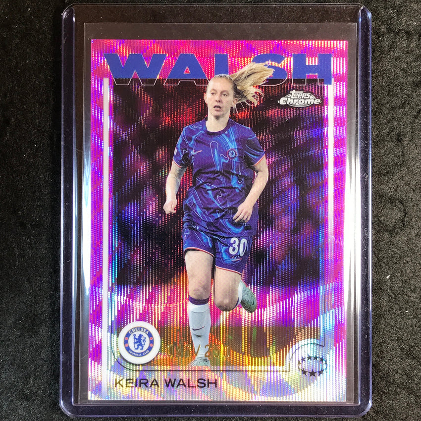 2024-25 Topps Chrome UEFA Women's KEIRA WALSH Pink Wave /250 #72