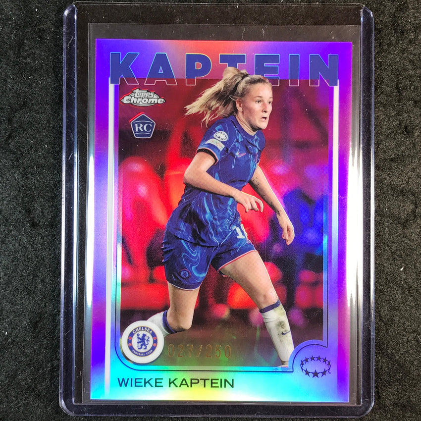 2024-25 Topps Chrome UEFA Women's WIEKE KAPTEIN Rookie Pink /250 #3