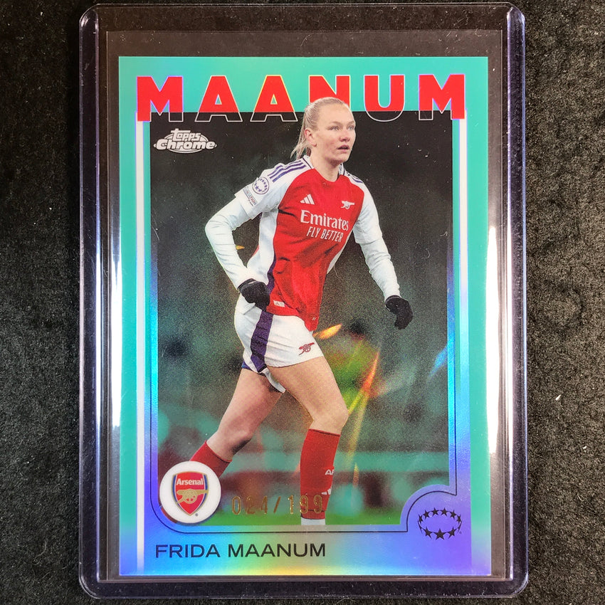 2024-25 Topps Chrome UEFA Women's FRIDA MAANUM Aqua /199 #5