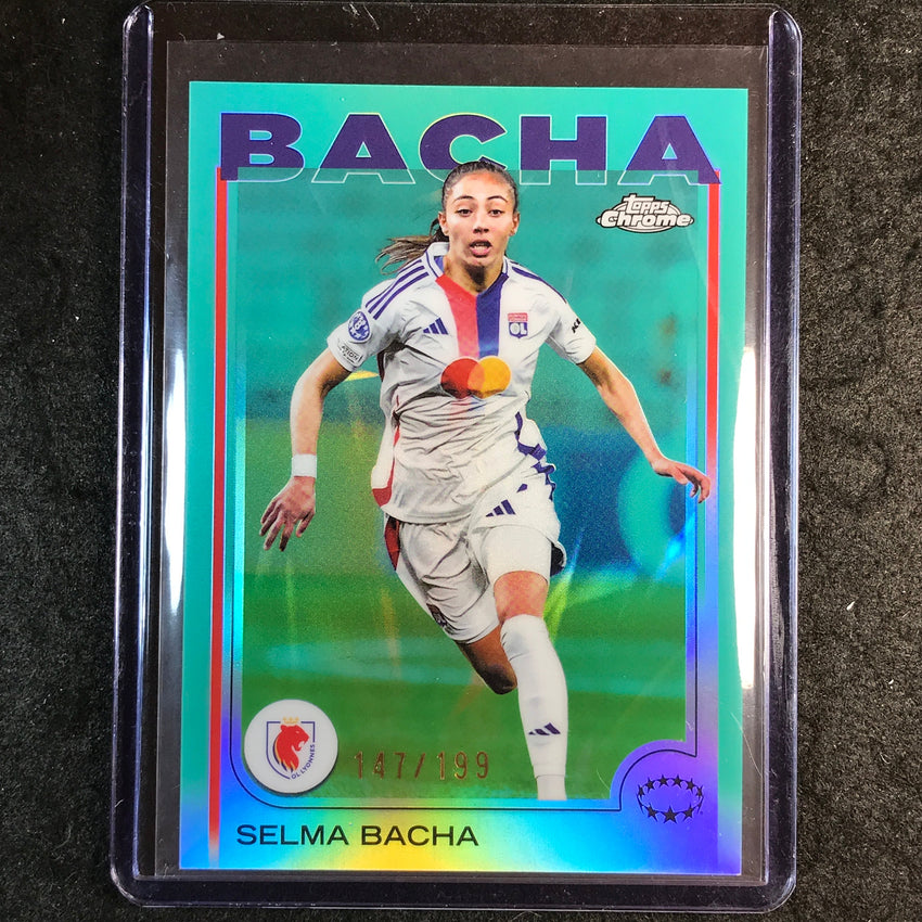 2024-25 Topps Chrome UEFA Women's SELMA BACHA Aqua /199 #14