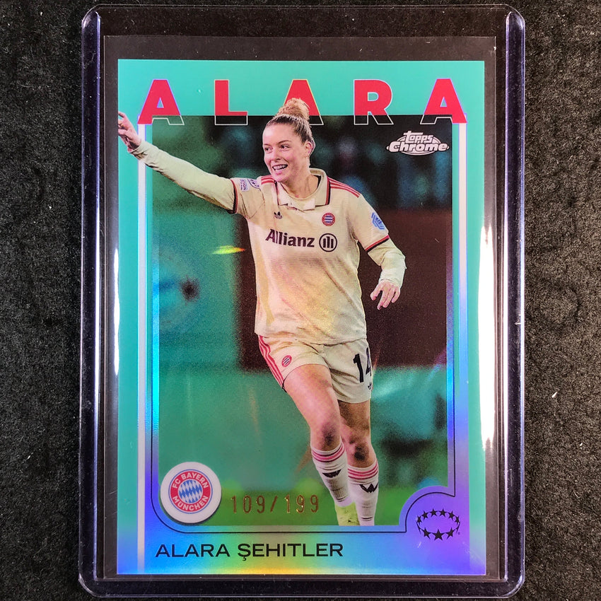 2024-25 Topps Chrome UEFA Women's ALARA SEHITLER Aqua /199 #23