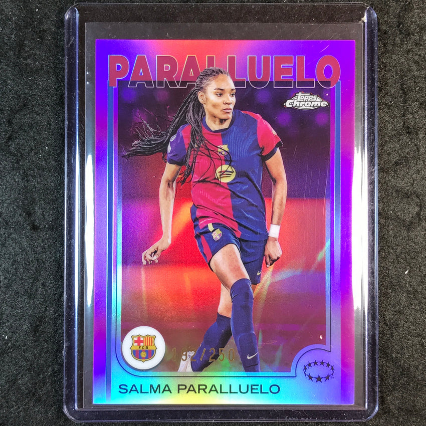 2024-25 Topps Chrome UEFA Women's SALMA PARALLUELO Pink /250 #7