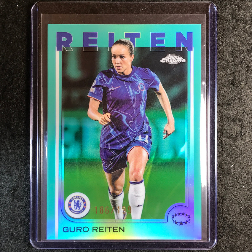 2024-25 Topps Chrome UEFA Women's GURO REITEN Aqua /199 #42