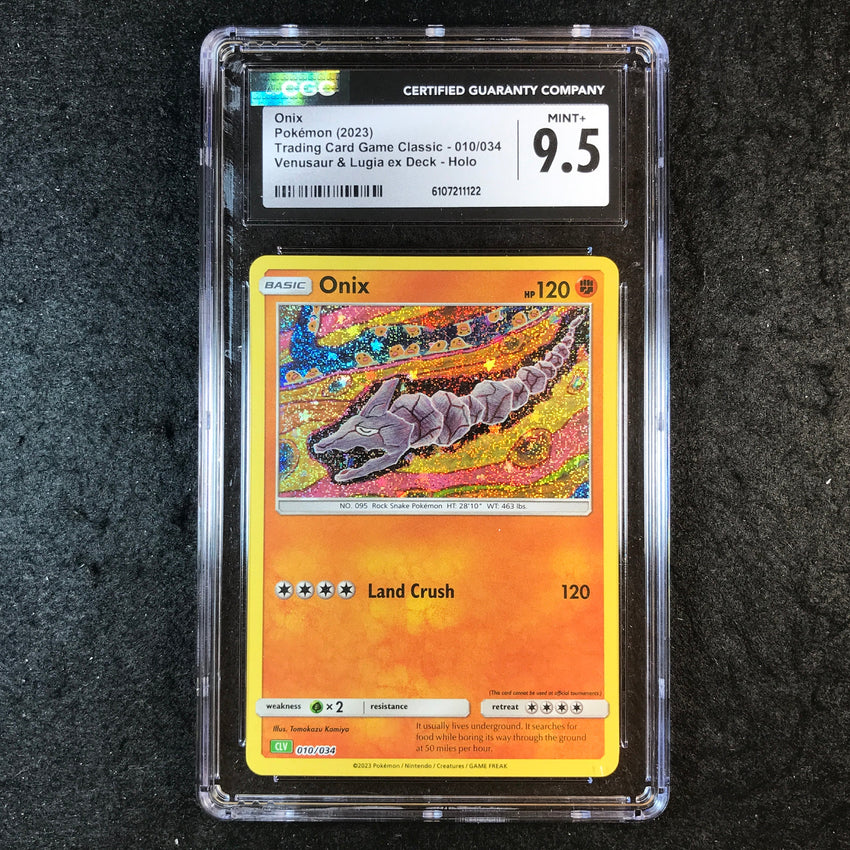 CGC 9.5 Onix - 030/034 - Holo Trading Card Game Classic 122
