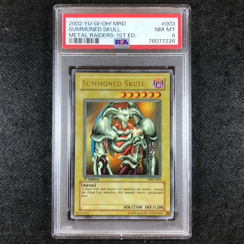PSA 8 Summoned Skull - MRD-003 - Ultra Rare Metal Raiders 1st Edition 226