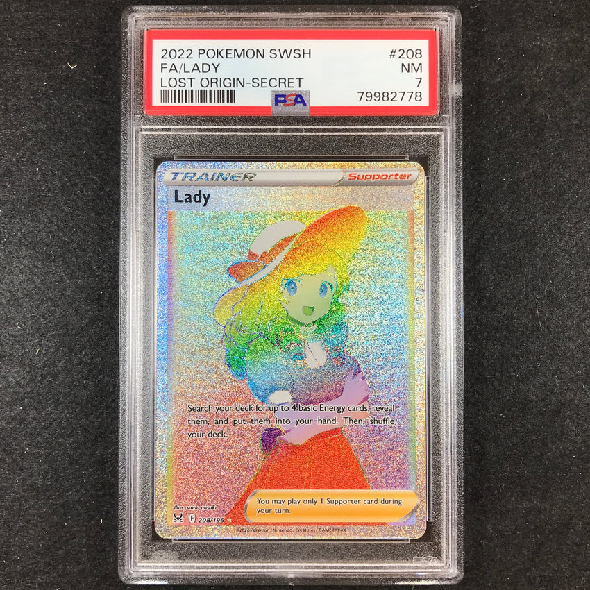 PSA 7 Lady - 208/196 - Hyper Rare Lost Origin 778