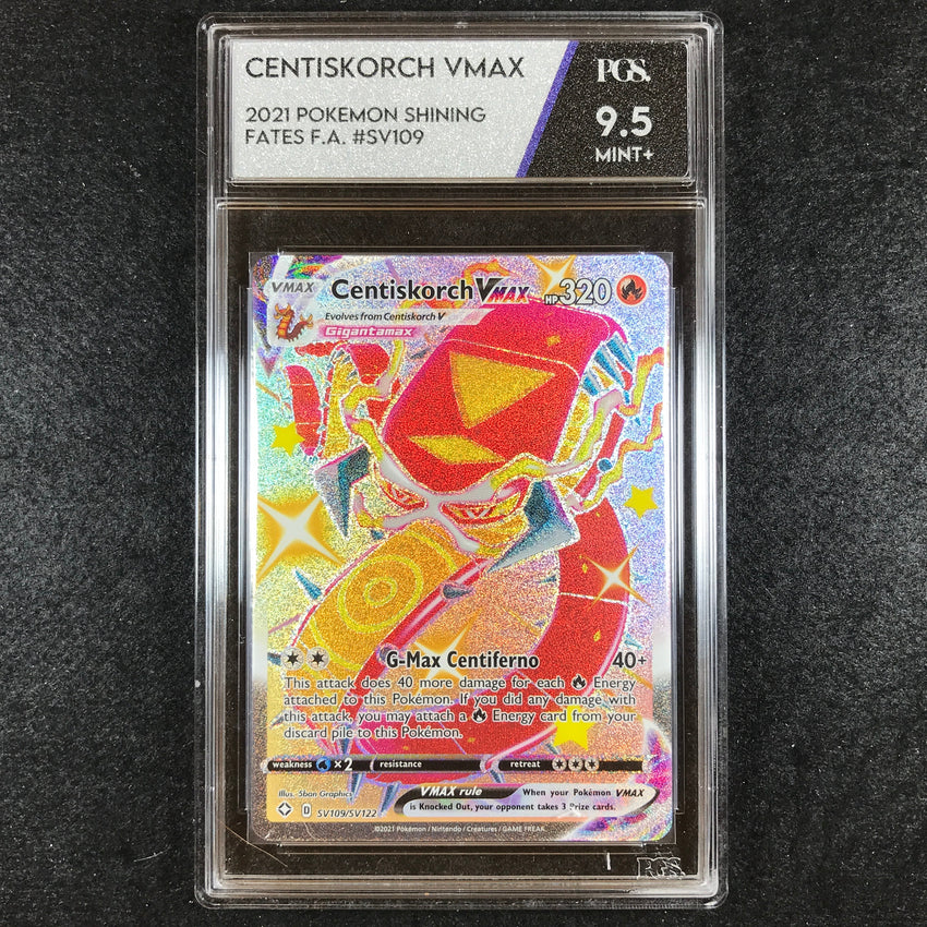Pgs 9.5 Centiskorch Vmax - Sv109/sv122 - Full Art Shiny Rare Shining Fates 953