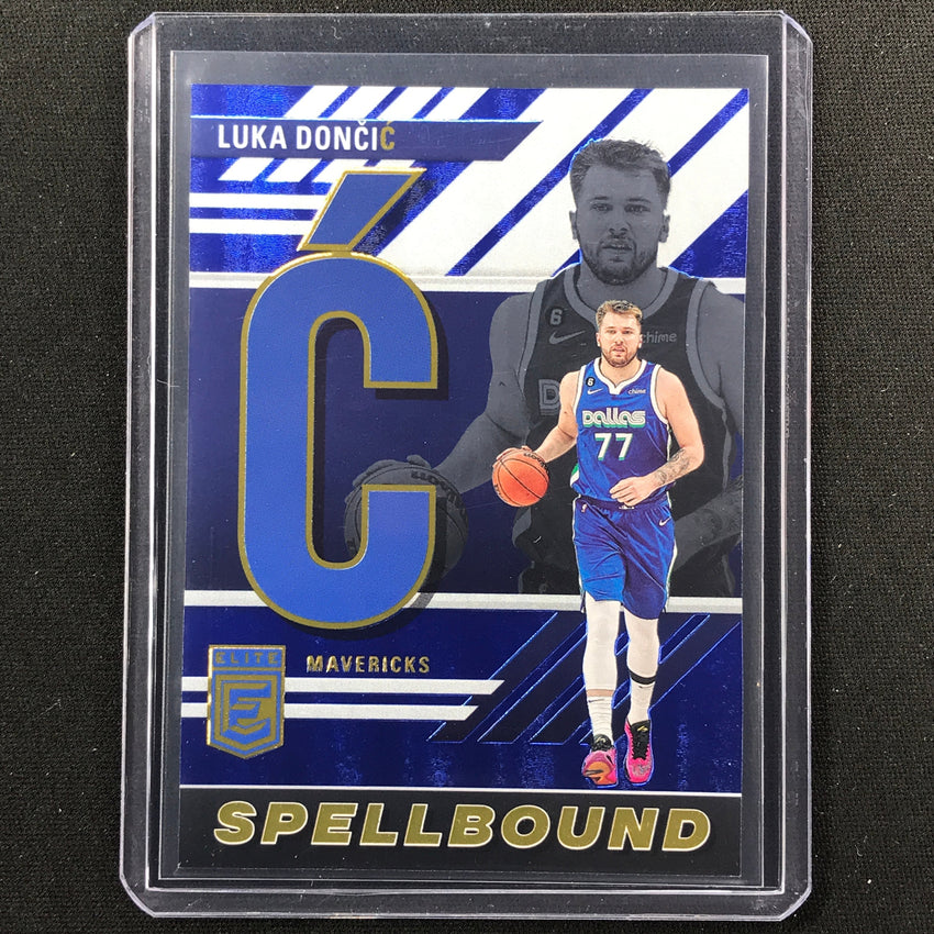 2023-24 Donruss Elite Luka Doncic C Spellbound Blue 40/99 No 30
