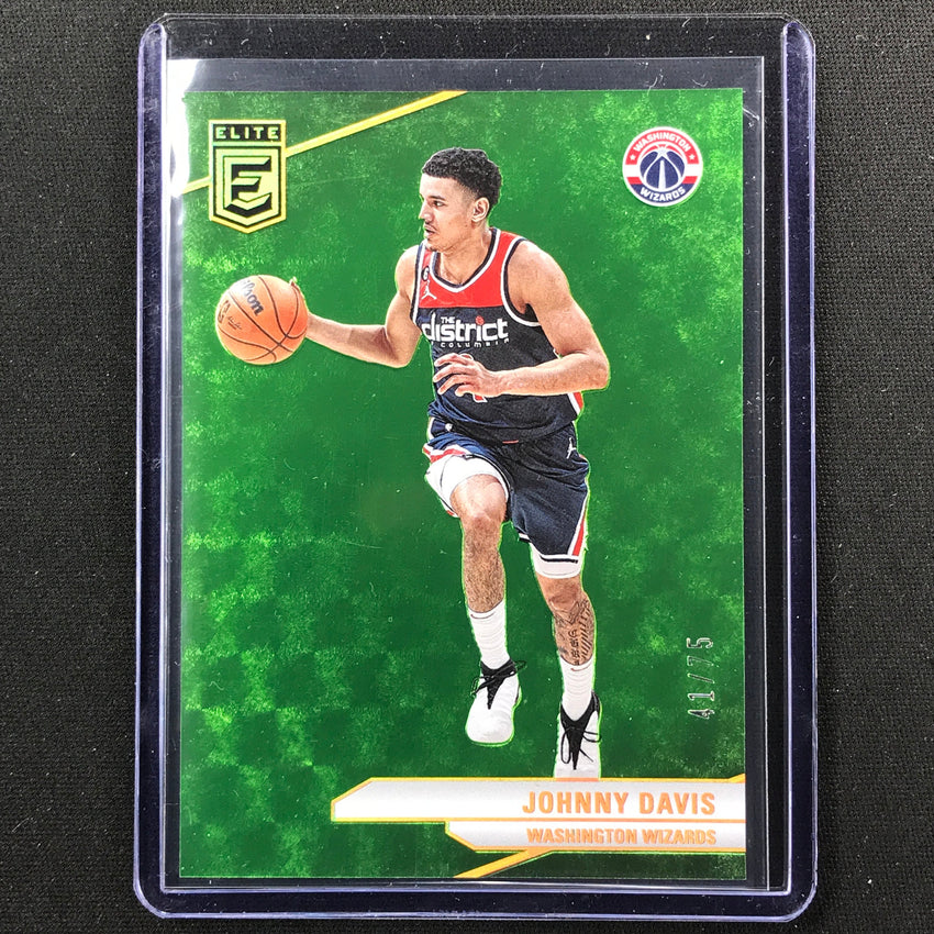 2023-24 Donruss Elite Johnny Davis Base Neon Green 41/75 #82