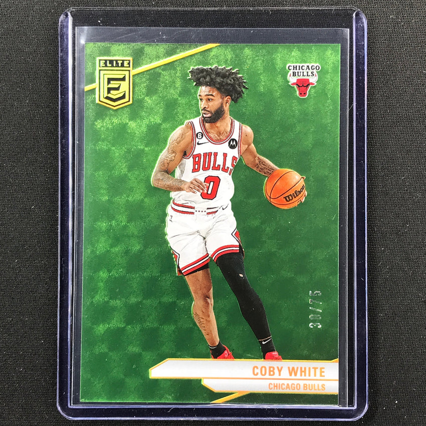2023-24 Donruss Elite Coby White Base Neon Green 30/75 #128