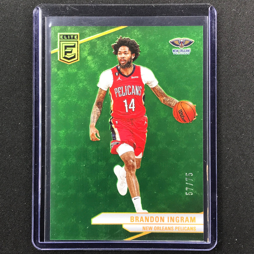 2023-24 Donruss Elite Brandon Ingram Base Neon Green 57/75 No 136