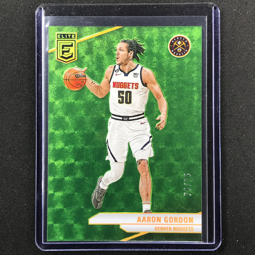 2023-24 Donruss Elite Aaron Gordon Base Neon Green 75/75 No 140