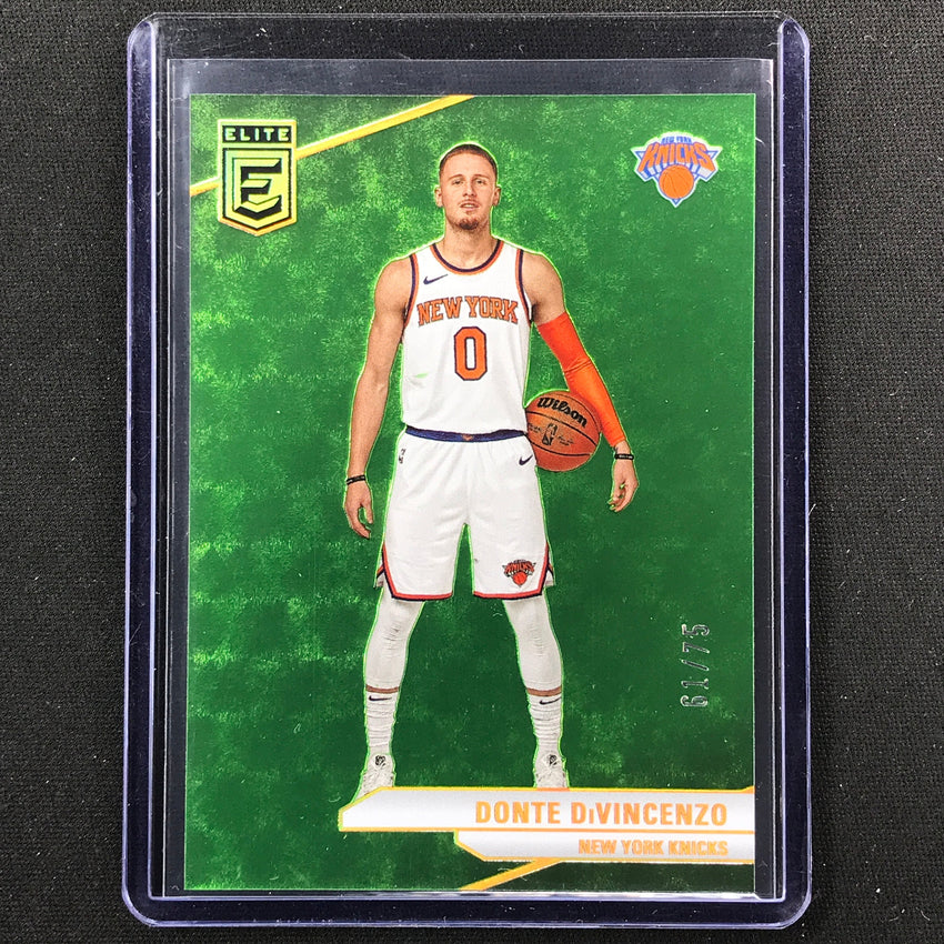 2023-24 Donruss Elite Donte Divincenzo Base Neon Green 61/75 #192