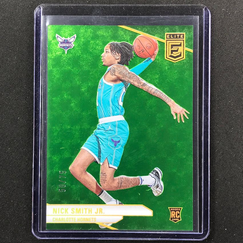 2023-24 Donruss Elite Nick Smith Jr. Rookie Base Neon Green 50/75 No 228