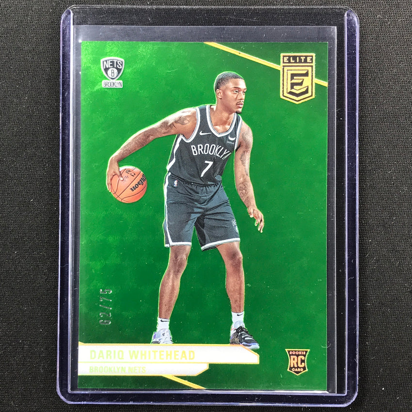 2023-24 Donruss Elite Dariq Whitehead Rookie Base Neon Green 62/75 #242