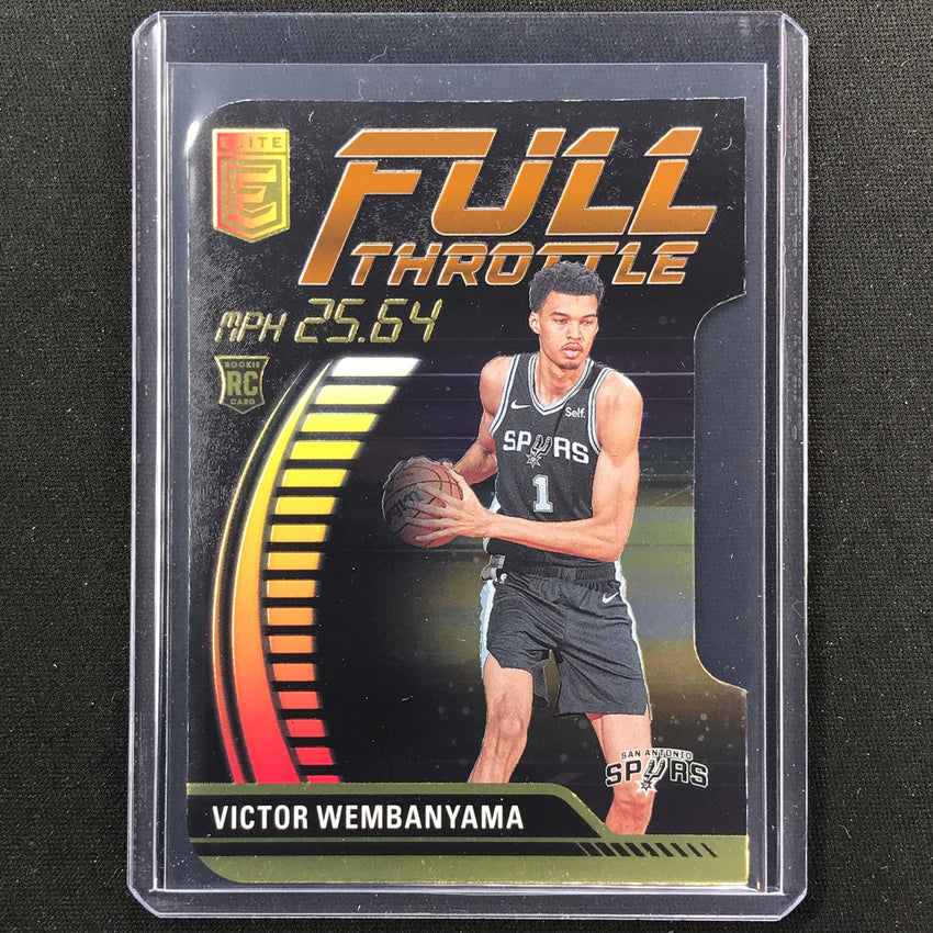 2023-24 Donruss Elite Victor Wembanyama Full Throttle Rookie Orange Die-cut #3