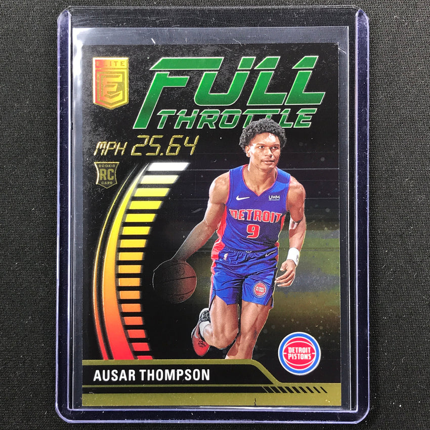 2023-24 Donruss Elite Ausar Thompson Rookie Full Throttle Neon Green 73/75 #4