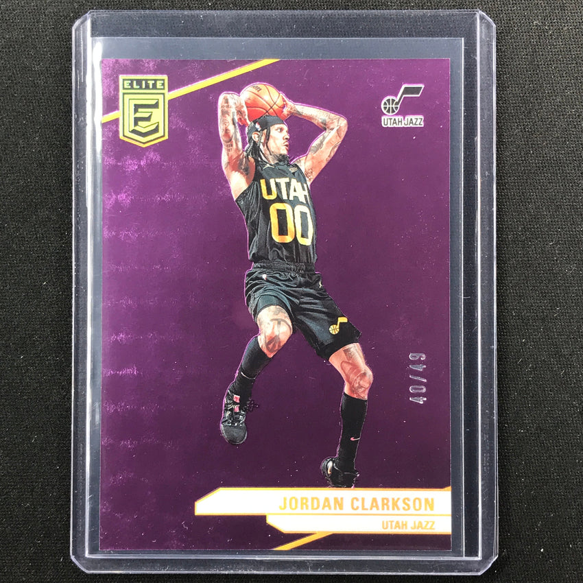 2023-24 Donruss Elite Jordan Clarkson Base Purple 40/49 #125