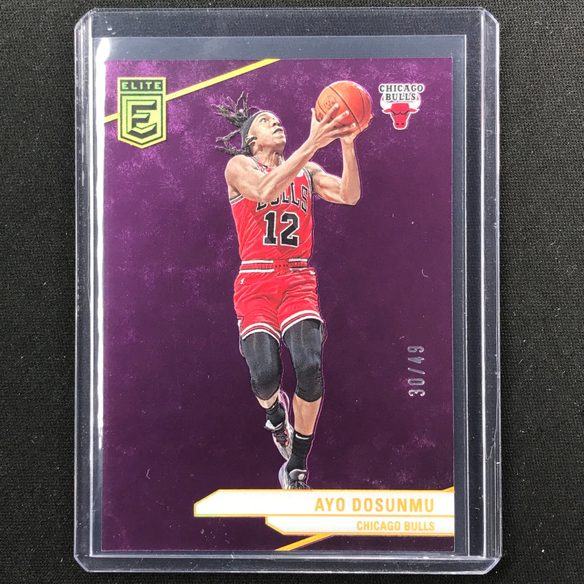 2023-24 Donruss Elite Ayo Dosunmu Base Purple 30/49 #131