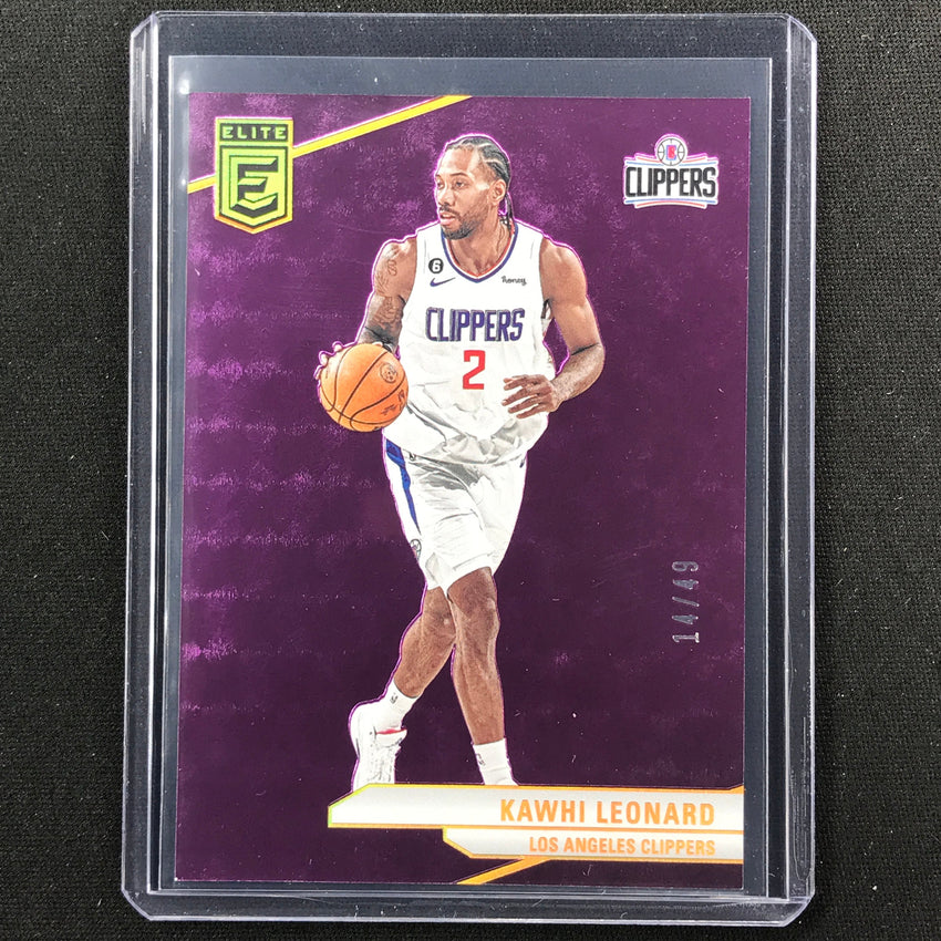 2023-24 Donruss Elite KAWHI LEONARD Base Purple 14/49 #142