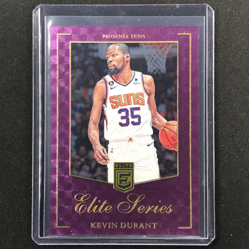 2023-24 Donruss Elite Kevin Durant Elite Series Purple 2/49 No 3