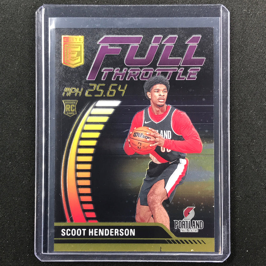 2023-24 Donruss Elite SCOOT HENDERSON Rookie Full Throttle Purple 38/49 #2