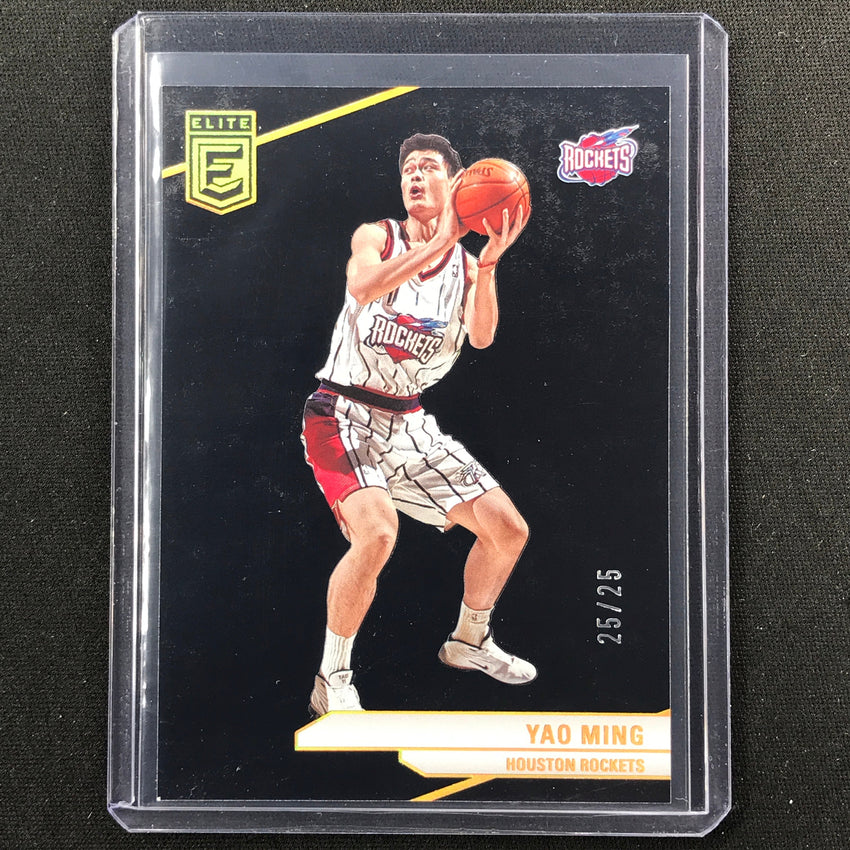 2023-24 Donruss Elite Yao Ming Base Black 25/25 No 148