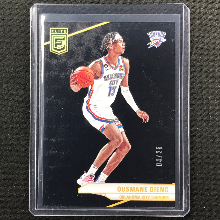 2023-24 Donruss Elite Ousmane Dieng Base Black 4/25 No 180