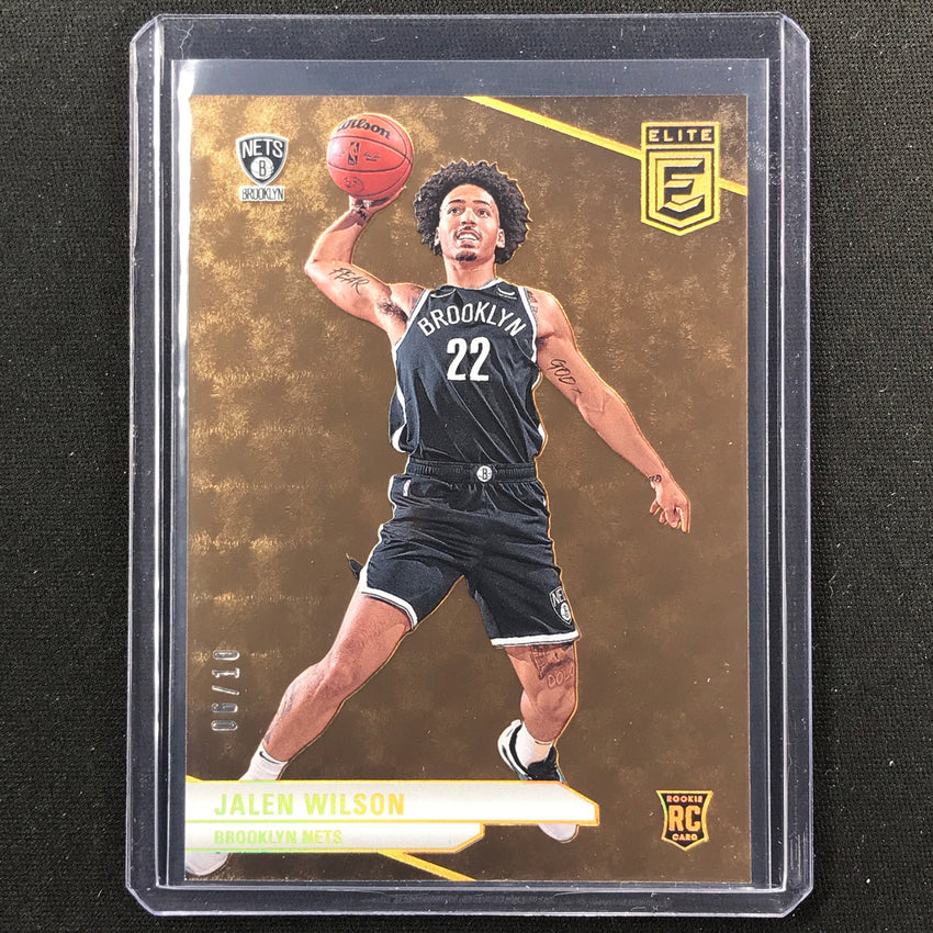2023-24 Donruss Elite Jalen Wilson Rookie Base Gold 6/10 #215