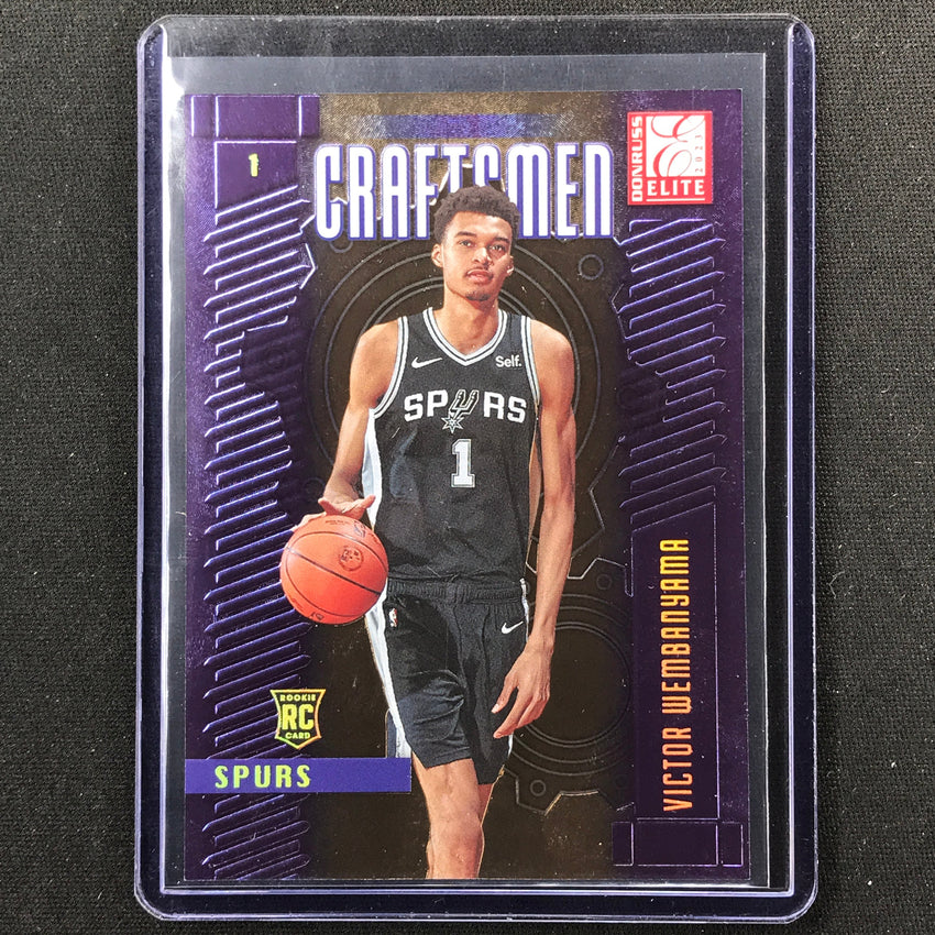 2023-24 Donruss Elite Victor Wembanyama Rookie Craftsmen Gold 8/10 #17