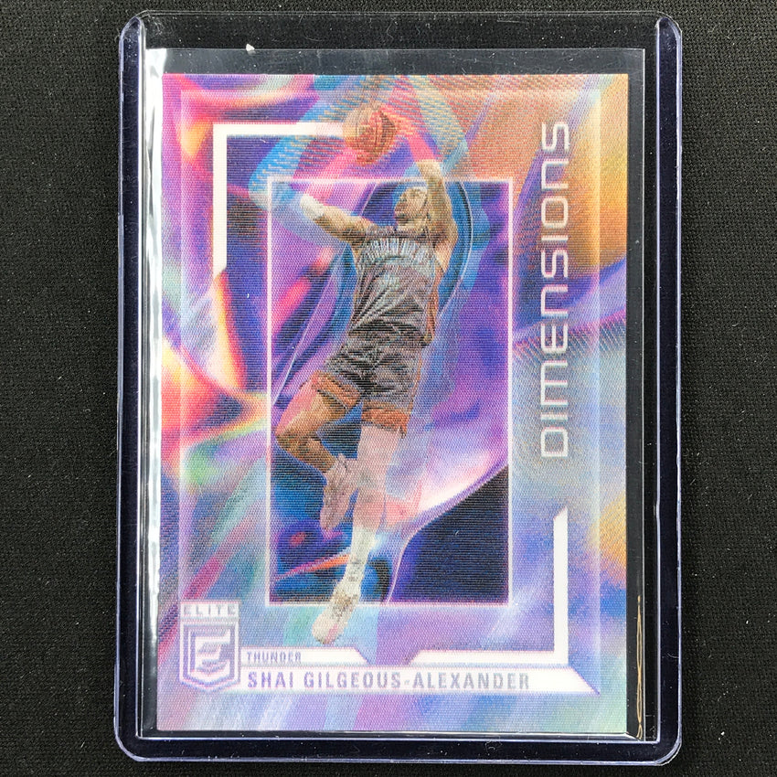 2023-24 Donruss Elite Shai Gilgeous-alexander Dimensions Lenticular Ssp No 12