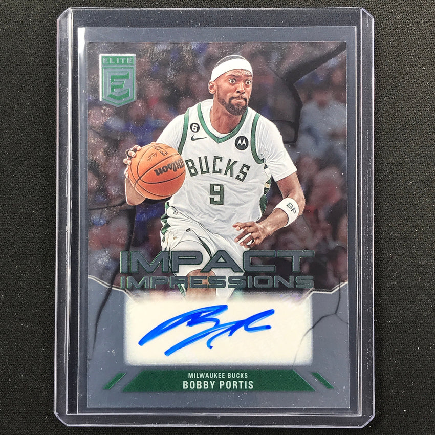 2023-24 Donruss Elite Bobby Portis Impact Impressions Auto No Bob