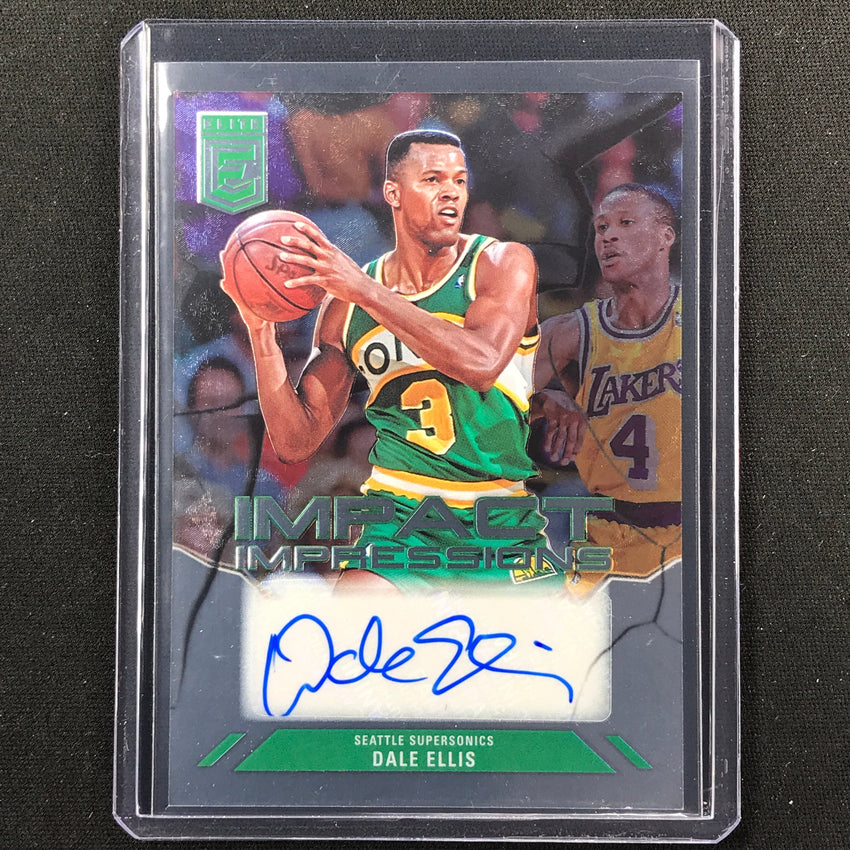 2023-24 Donruss Elite Dale Ellis Impact Impressions Auto #Dal