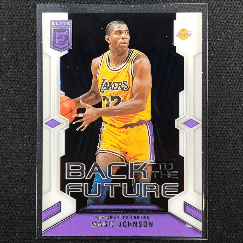 2023-24 Donruss Elite Magic Johnson Back To The Future Acetate Base No 10