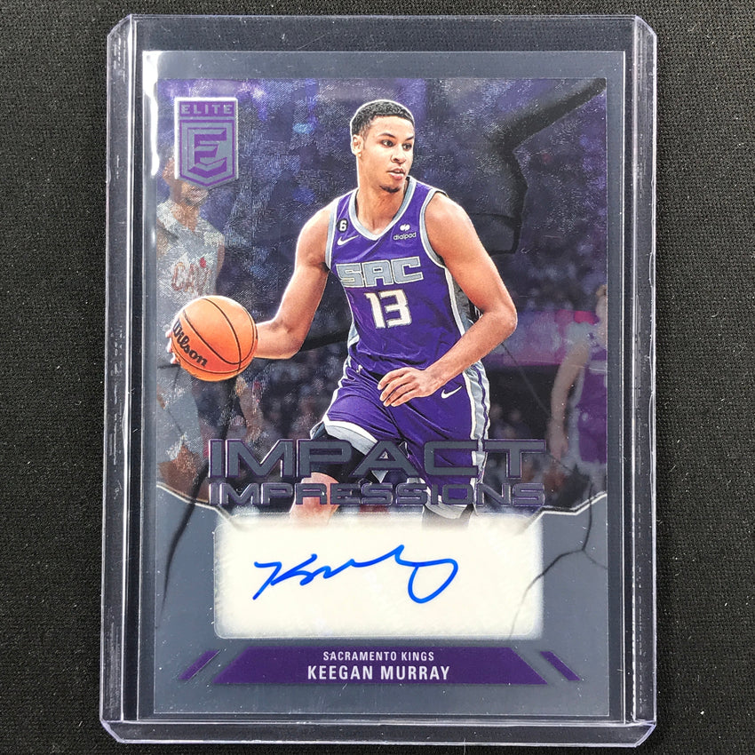 2023-24 Donruss Elite Keegan Murray Impact Impressions Auto No Kee