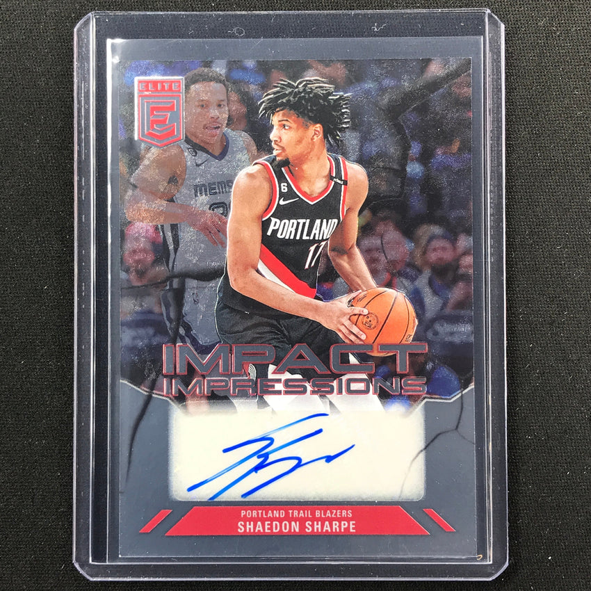 2023-24 Donruss Elite SHAEDON SHARPE Impact Impressions Auto #SSP