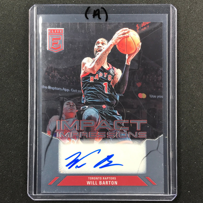 2023-24 Donruss Elite WILL BARTON Impact Impressions Auto #WBT (A)