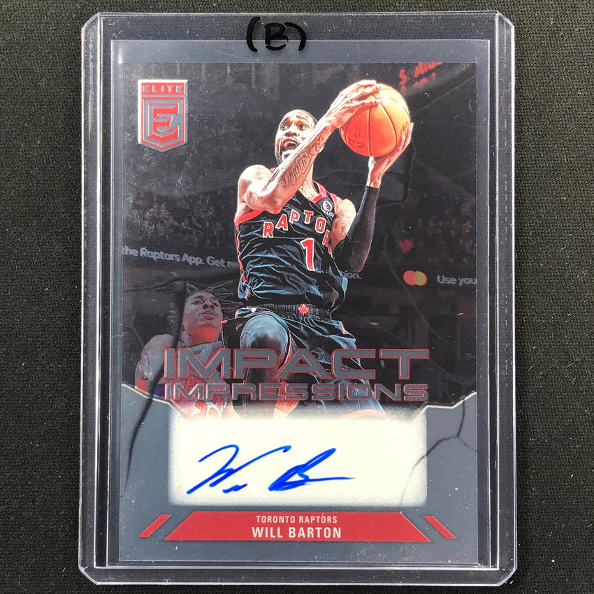 2023-24 Donruss Elite WILL BARTON Impact Impressions Auto #WBT (B)