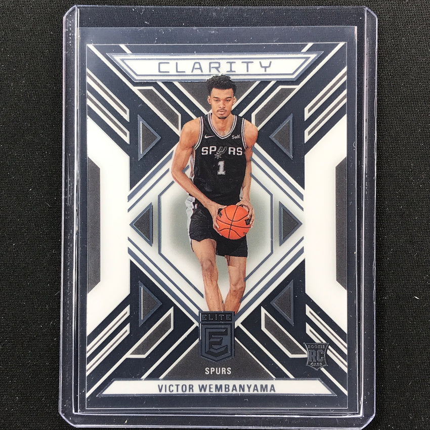 2023-24 Donruss Elite Victor Wembanyama Rookie Clarity Acetate Base No 20