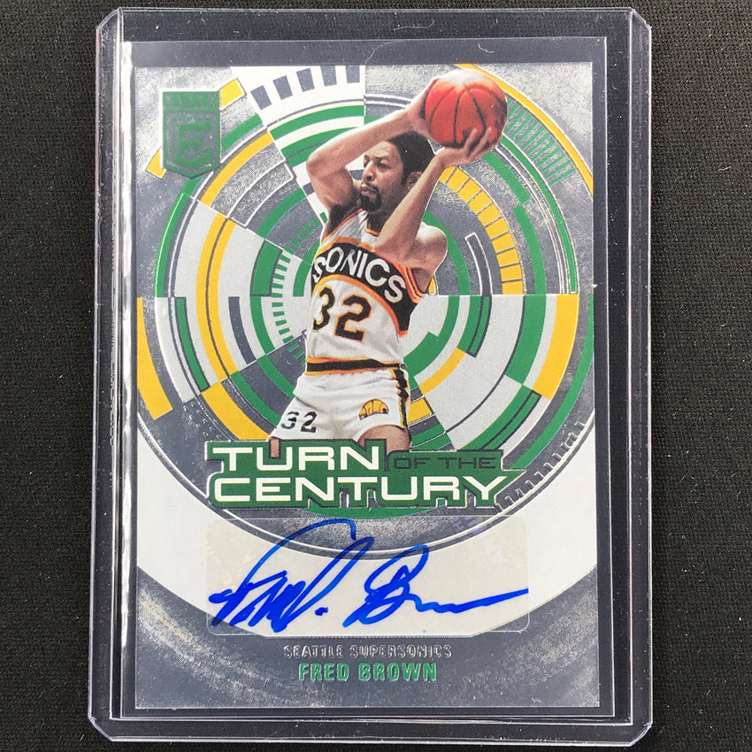 2023-24 Donruss Elite Fred Brown Turn Of The Century Auto #Fbs